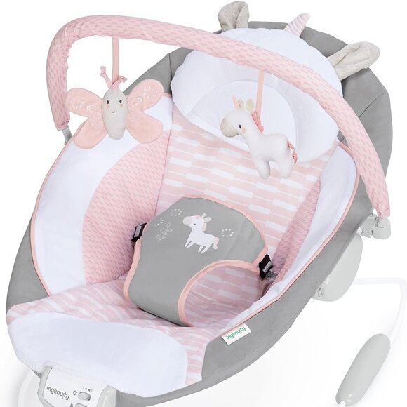 New Ingenuity Cradling Bouncer - Flora - Ultra-Plush Bouncy Seat - Picture 1 of 1